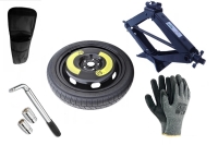 Set - Notrad RENAULT SCENIC E-TECH R19 + SCHLÜSSEL + WAGENHEBER + HÜLLE FÜR DEN WAGENHEBER